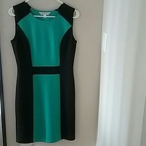 Teal/Black Dress